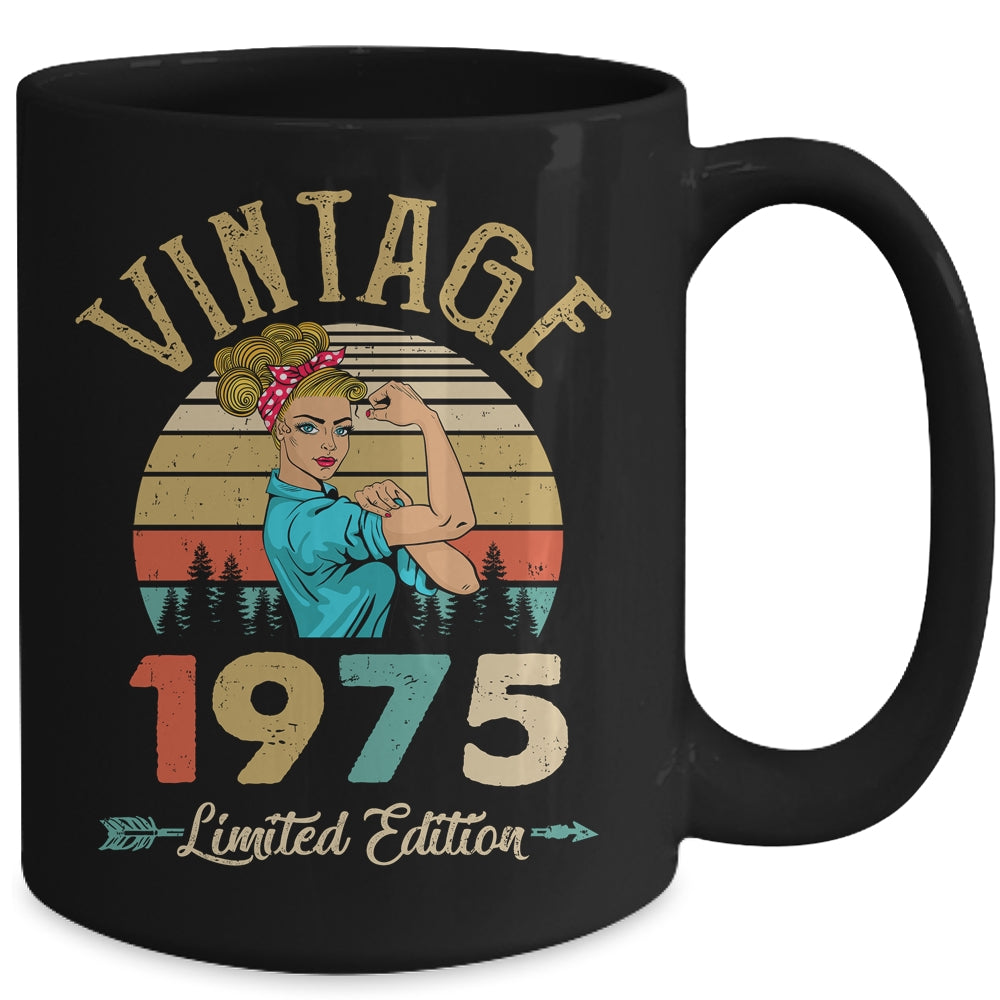 Vintage 1975 47th Birthday Women 47 Years Old Mug | teecentury