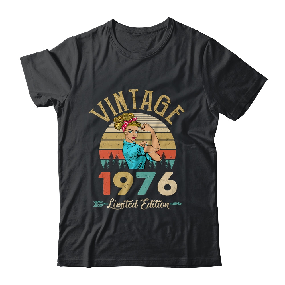 Vintage 1976 46th Birthday Women 46 Years Old Shirt & Tank Top | teecentury