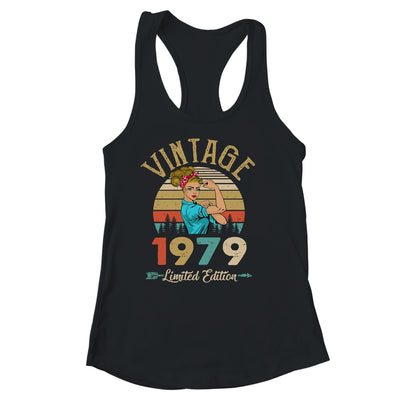 Vintage 1979 43th Birthday Women 43 Years Old Shirt & Tank Top | teecentury