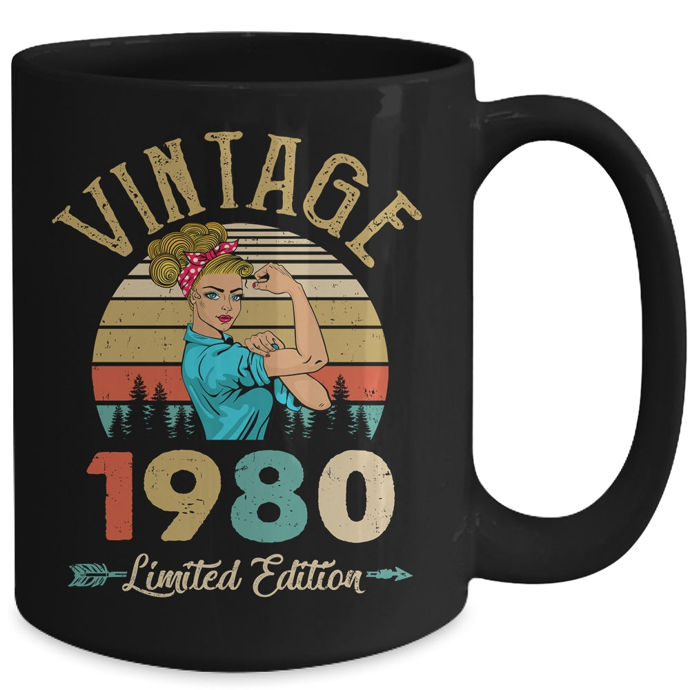 Vintage 1980 42th Birthday Women 42 Years Old Mug | teecentury