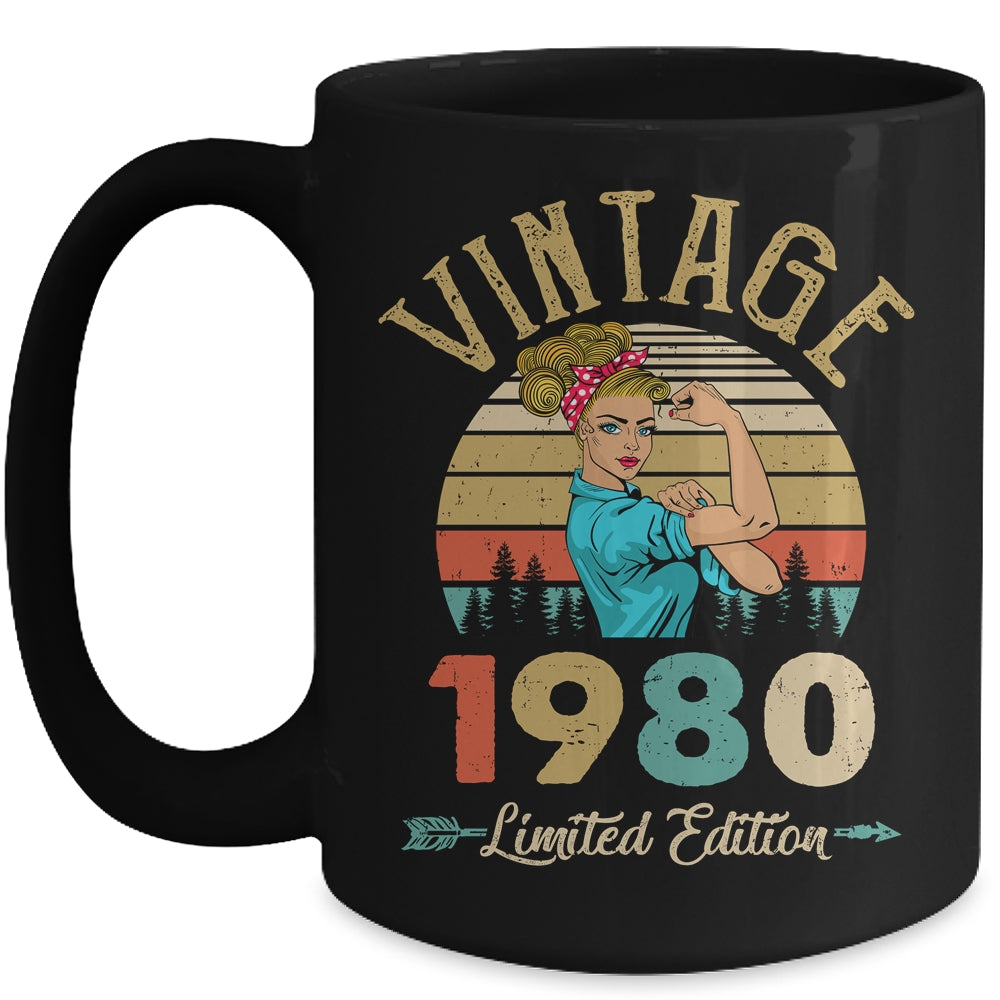 Vintage 1980 42th Birthday Women 42 Years Old Mug | teecentury