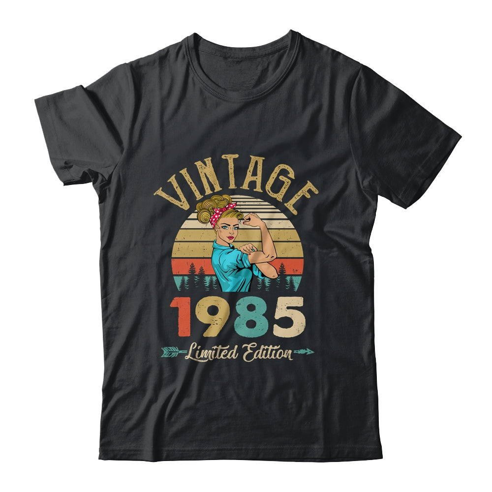 Vintage 1985 37th Birthday Women 37 Years Old Shirt & Tank Top | teecentury