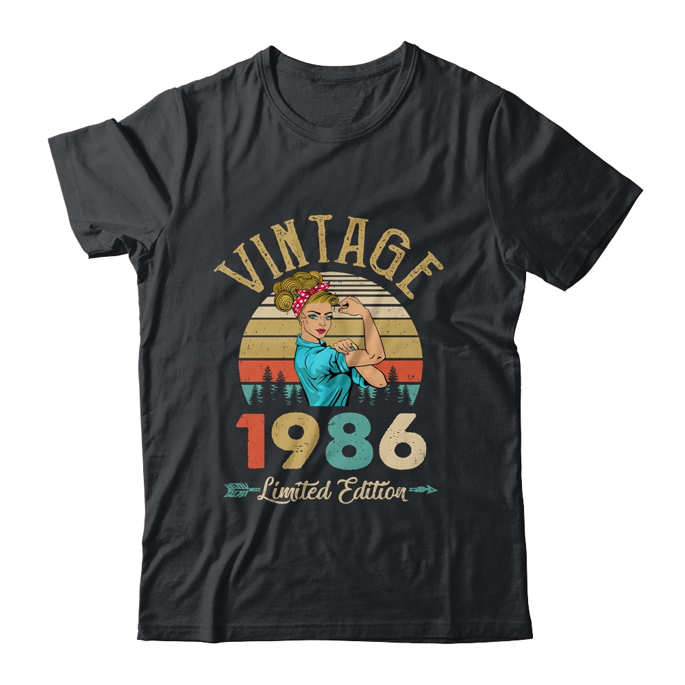 Vintage 1986 36th Birthday Women 36 Years Old Shirt & Tank Top | teecentury