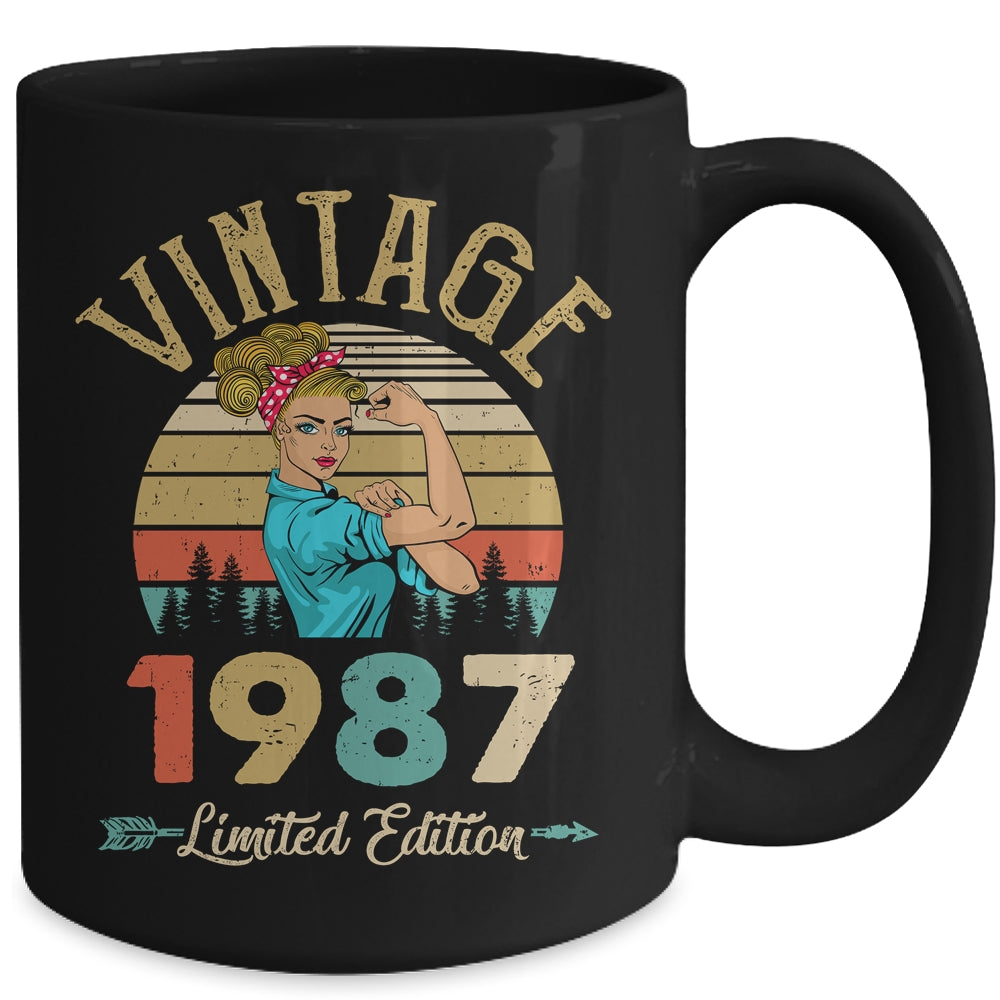 Vintage 1987 35th Birthday Women 35 Years Old Mug | teecentury