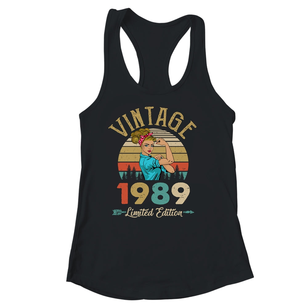 Vintage 1989 33th Birthday Women 33 Years Old Shirt & Tank Top | teecentury