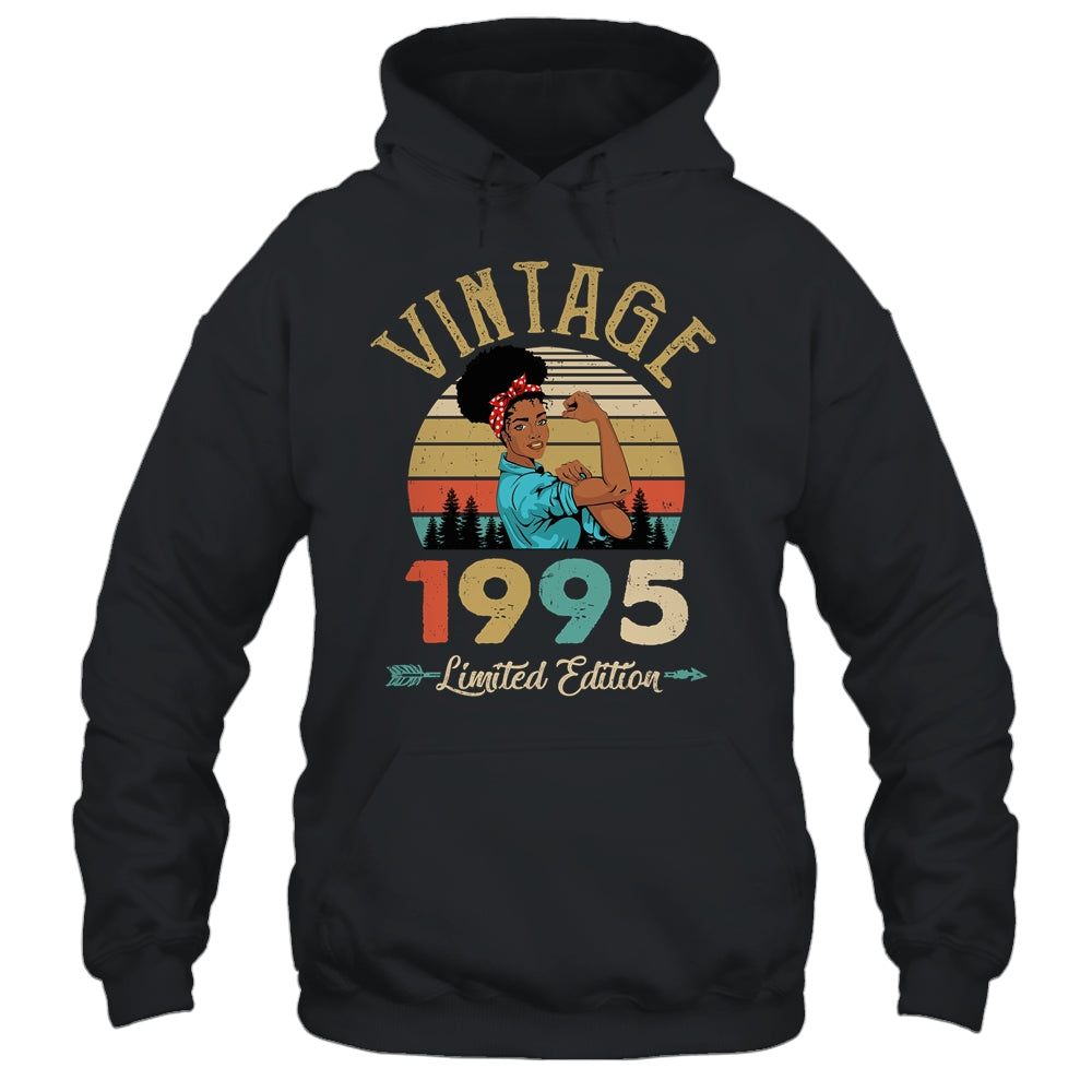 Vintage 1995 27th Birthday Afro Black Woman 27 Years Old Shirt & Hoodie | teecentury