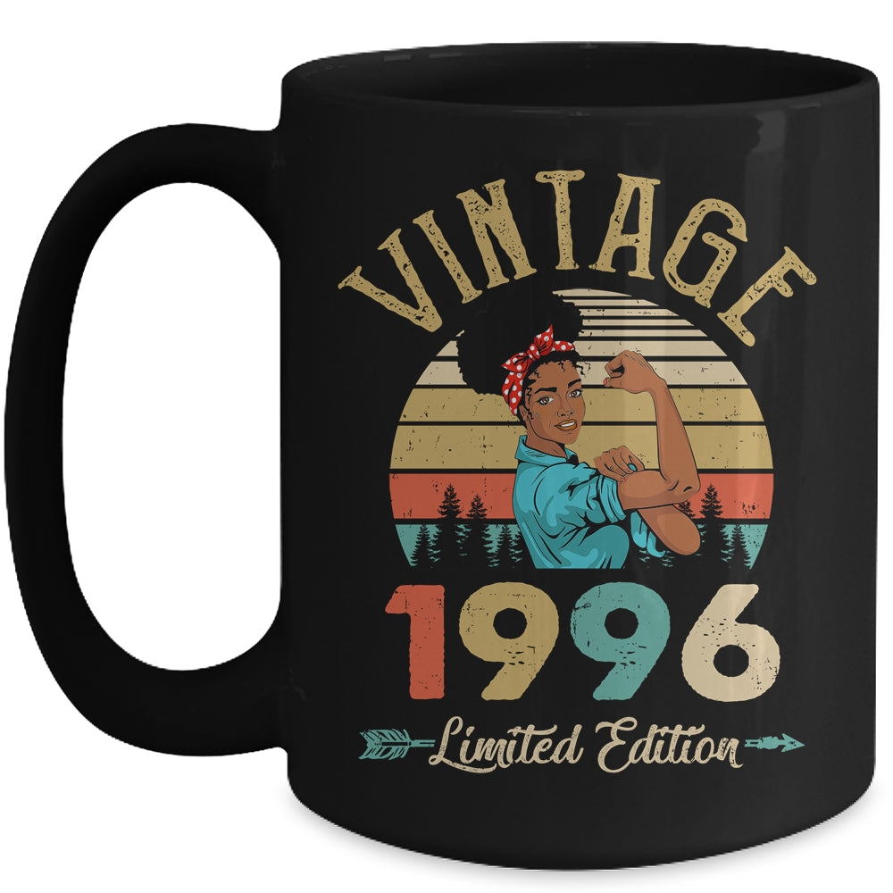Vintage 1996 26th Birthday Afro Black Woman 26 Years Old Mug | teecentury