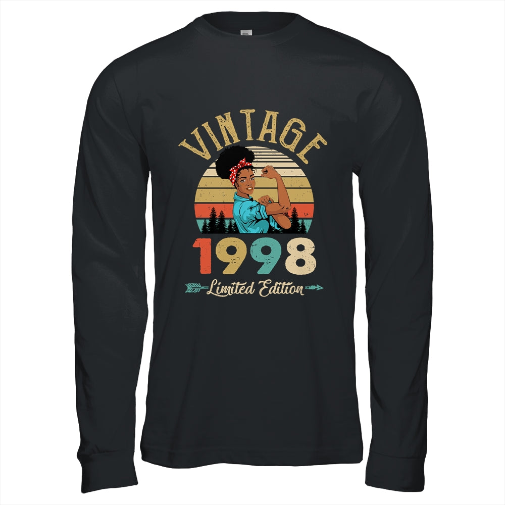 Vintage 1998 24th Birthday Afro Black Woman 24 Years Old Shirt & Hoodie | teecentury