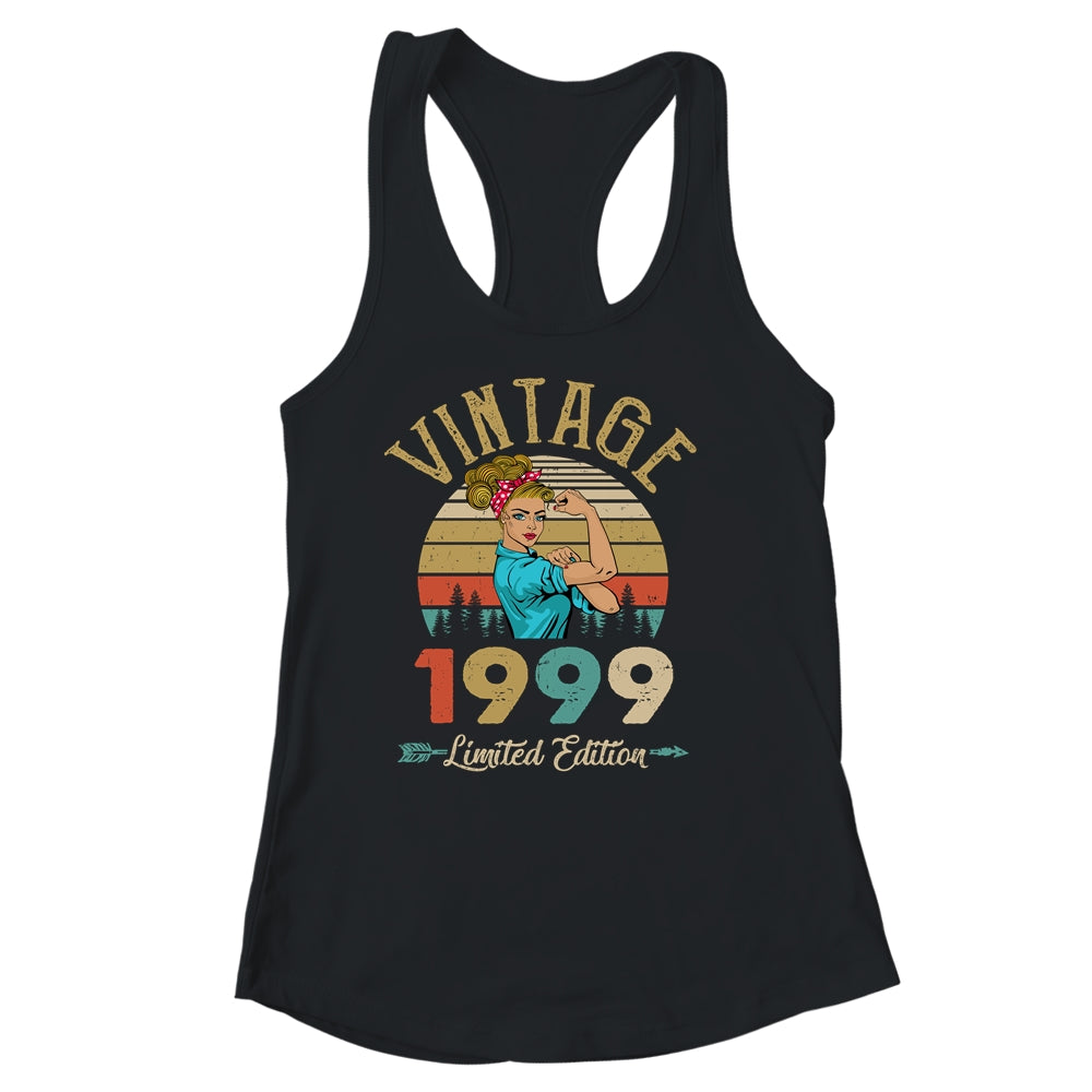 Vintage 1999 23th Birthday Women 23 Years Old Shirt & Tank Top | teecentury