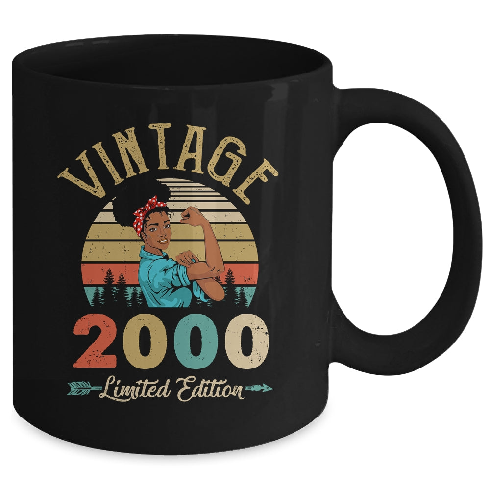 Vintage 2000 22th Birthday Afro Black Woman 22 Years Old Mug | teecentury