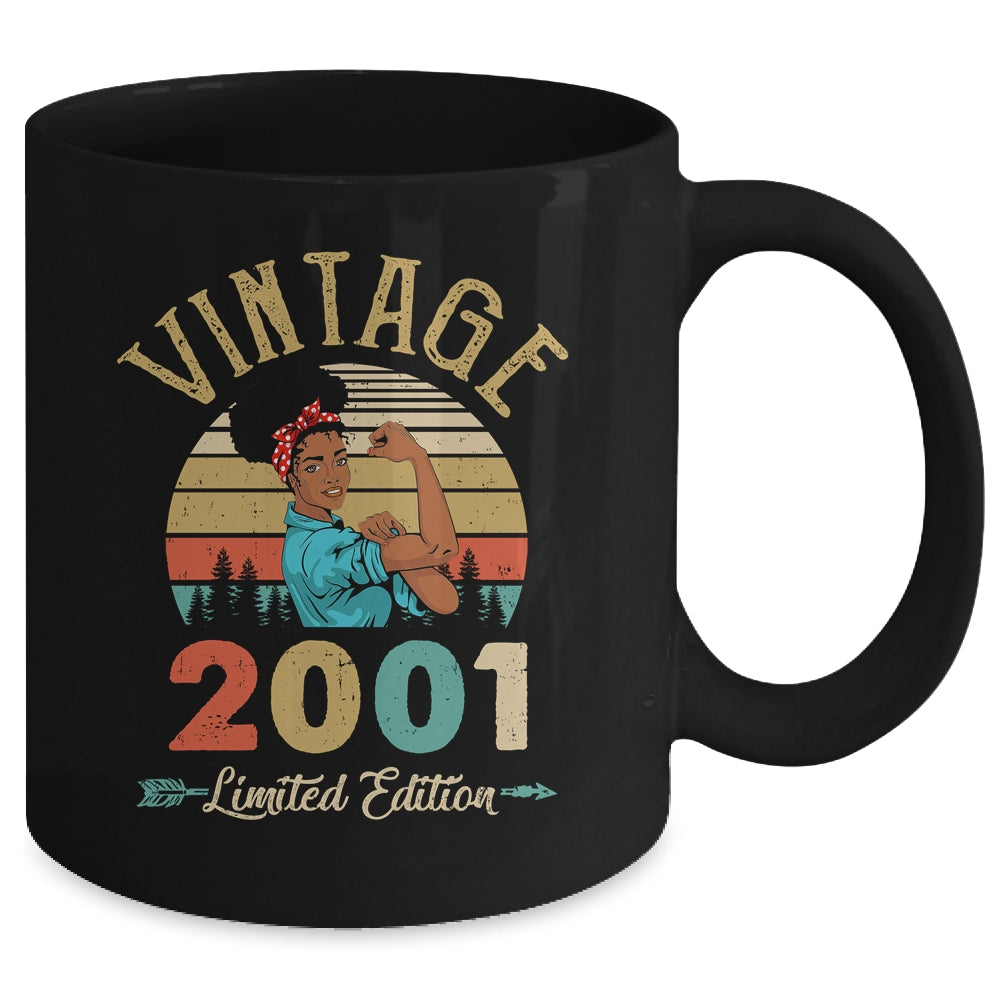 Vintage 2001 21th Birthday Afro Black Woman 21 Years Old Mug | teecentury