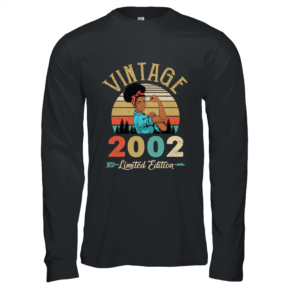 Vintage 2002 20th Birthday Afro Black Woman 20 Years Old Shirt & Hoodie | teecentury