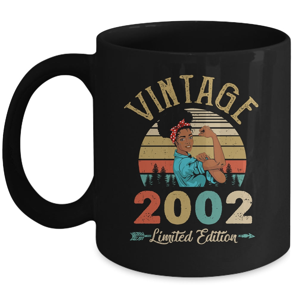 Vintage 2002 20th Birthday Afro Black Woman 20 Years Old Mug | teecentury