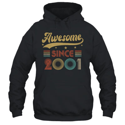 Vintage 22 Birthday Decorations Men Women Awesome Since 2001 Shirt & Tank Top | teecentury