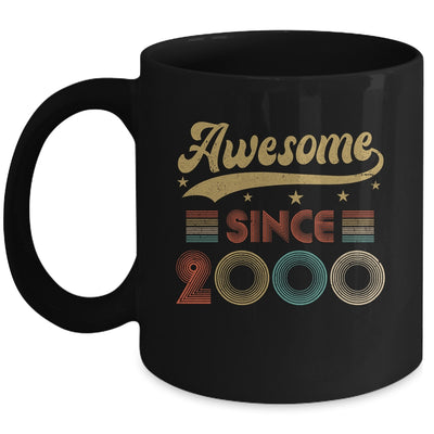 Vintage 23 Birthday Decorations Men Women Awesome Since 2000 Mug | teecentury