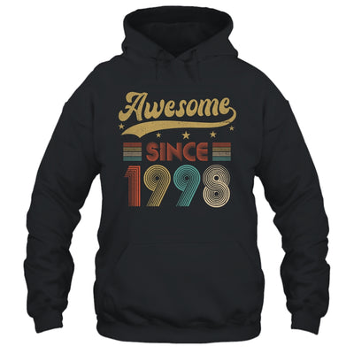 Vintage 25 Birthday Decorations Men Women Awesome Since 1998 Shirt & Tank Top | teecentury