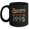 Vintage 28 Birthday Decorations Men Women Awesome Since 1995 Mug | teecentury