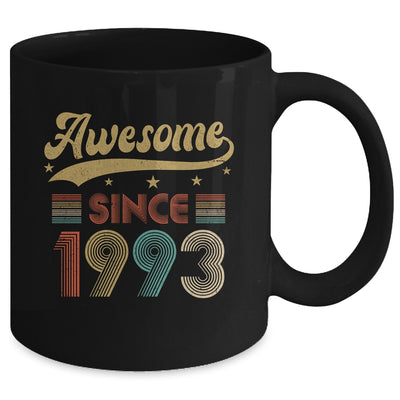 Vintage 30 Birthday Decorations Men Women Awesome Since 1993 Mug | teecentury