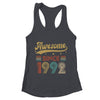 Vintage 31 Birthday Decorations Men Women Awesome Since 1992 Shirt & Tank Top | teecentury