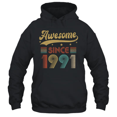 Vintage 32 Birthday Decorations Men Women Awesome Since 1991 Shirt & Tank Top | teecentury