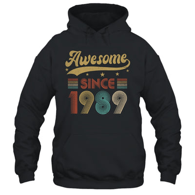 Vintage 34 Birthday Decorations Men Women Awesome Since 1989 Shirt & Tank Top | teecentury