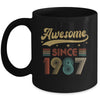 Vintage 36 Birthday Decorations Men Women Awesome Since 1987 Mug | teecentury