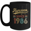 Vintage 37 Birthday Decorations Men Women Awesome Since 1986 Mug | teecentury