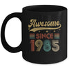 Vintage 38 Birthday Decorations Men Women Awesome Since 1985 Mug | teecentury