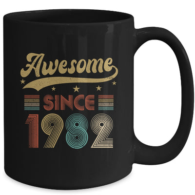 Vintage 41 Birthday Decorations Men Women Awesome Since 1982 Mug | teecentury