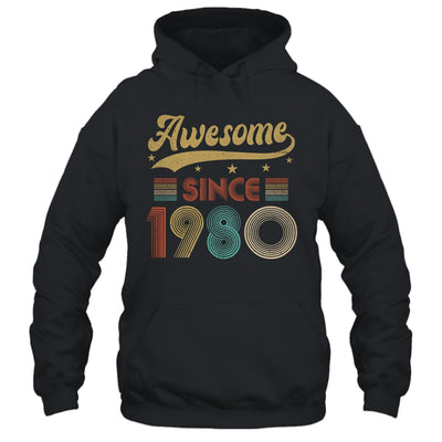 Vintage 43 Birthday Decorations Men Women Awesome Since 1980 Shirt & Tank Top | teecentury