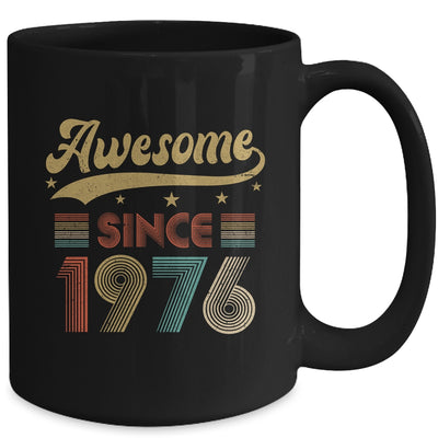 Vintage 47 Birthday Decorations Men Women Awesome Since 1976 Mug | teecentury