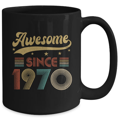 Vintage 53 Birthday Decorations Men Women Awesome Since 1970 Mug | teecentury