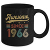 Vintage 57 Birthday Decorations Men Women Awesome Since 1966 Mug | teecentury