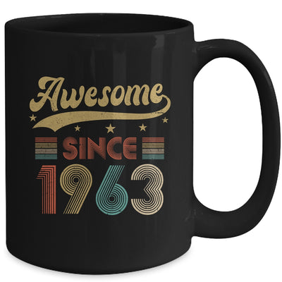 Vintage 60 Birthday Decorations Men Women Awesome Since 1963 Mug | teecentury