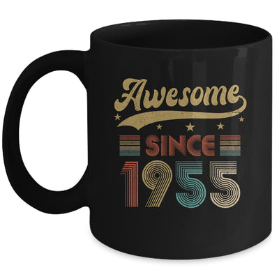 Vintage 68 Birthday Decorations Men Women Awesome Since 1955 Mug | teecentury