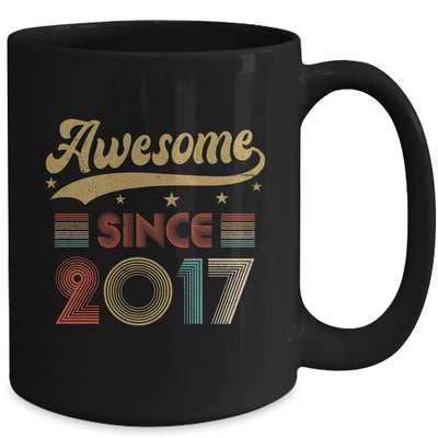 Vintage 6 Birthday Decorations Men Women Awesome Since 2017 Mug | teecentury