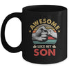 Vintage Awesome Like My Son Fathers Day Mug | teecentury