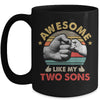 Vintage Awesome Like My Two Sons Fathers Day Mug | teecentury