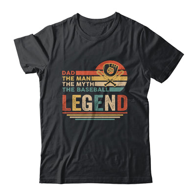Vintage Baseball Dad The Man The Myth The Legend T-Shirt & Hoodie | Teecentury.com