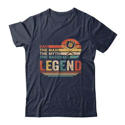 Vintage Baseball Dad The Man The Myth The Legend T-Shirt & Hoodie | Teecentury.com