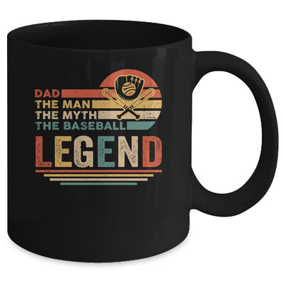 Vintage Baseball Dad The Man The Myth The Legend Mug Coffee Mug | Teecentury.com