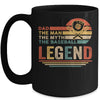 Vintage Baseball Dad The Man The Myth The Legend Mug Coffee Mug | Teecentury.com