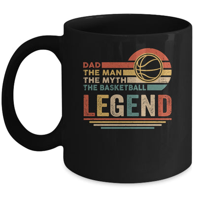 Vintage Basketball Dad The Man The Myth The Legend Mug Coffee Mug | Teecentury.com