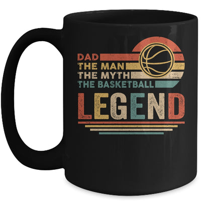 Vintage Basketball Dad The Man The Myth The Legend Mug Coffee Mug | Teecentury.com