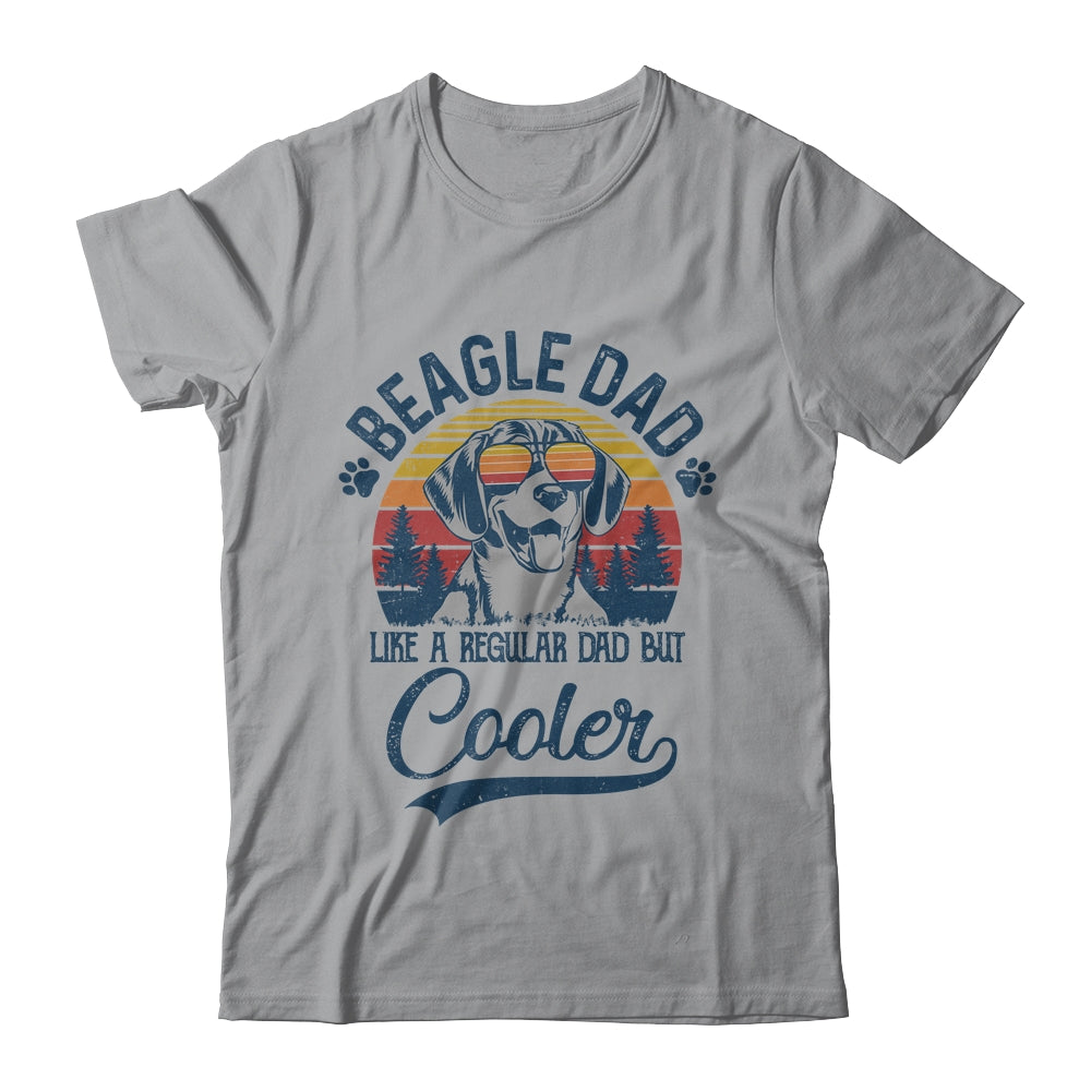 Vintage Beagle Dad Like A Regular Dad But Cooler Funny T-Shirt & Hoodie | Teecentury.com