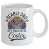 Vintage Beagle Dad Like A Regular Dad But Cooler Funny Mug Coffee Mug | Teecentury.com