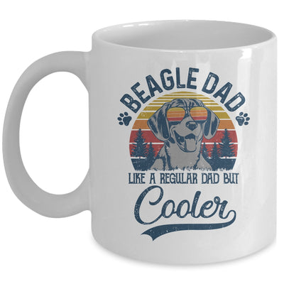 Vintage Beagle Dad Like A Regular Dad But Cooler Funny Mug Coffee Mug | Teecentury.com