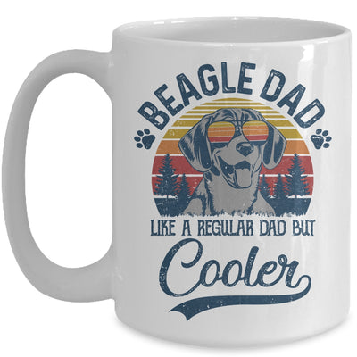 Vintage Beagle Dad Like A Regular Dad But Cooler Funny Mug Coffee Mug | Teecentury.com