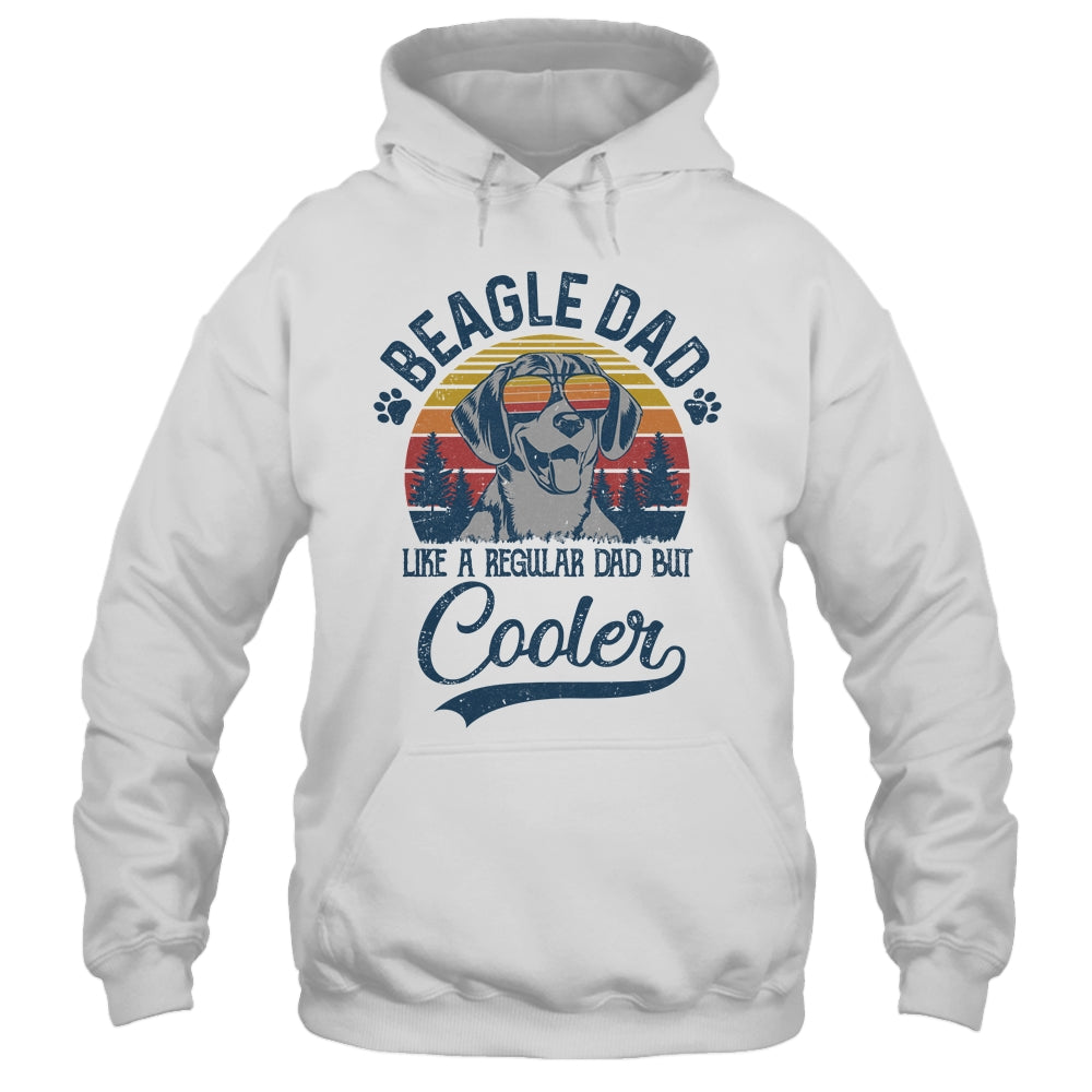 Vintage Beagle Dad Like A Regular Dad But Cooler Funny T-Shirt & Hoodie | Teecentury.com