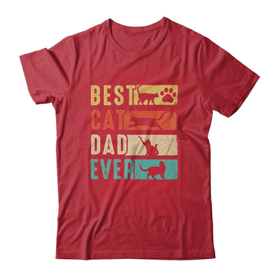 Vintage Best Cat Dad Ever Retro Fathers Day Cat Lovers Shirt & Hoodie | teecentury
